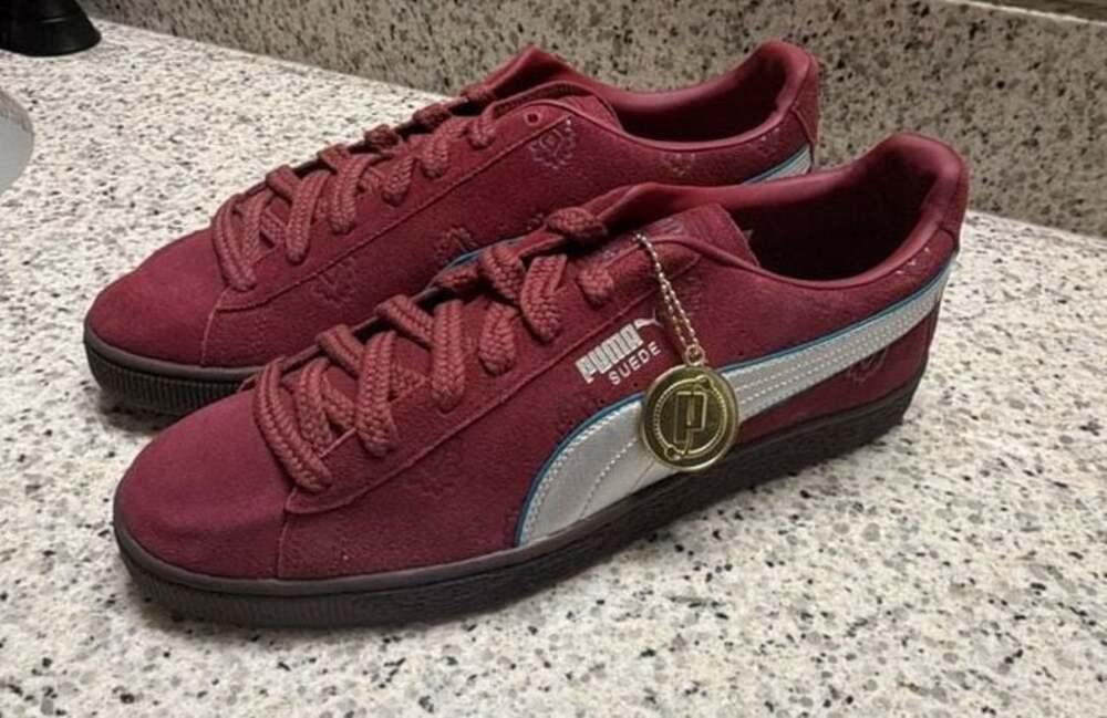 Puma Suede One Piece Red-Haired Shanks Regal Red Puma Silver
